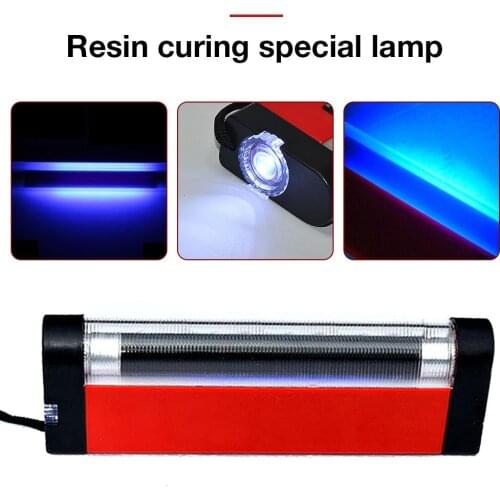 Professional Resin Curing Special Lamp Curing Glue UV Lamp Lighting Set Tool Car Front Windshield Glass Crack Repair Tools
