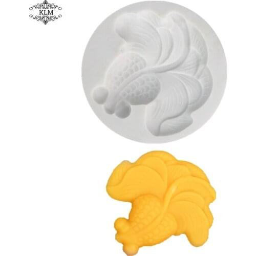 DIY goldfish silicone mold cake tool chocolate tool cake decoration accessories kitchen baking mold epoxy resin crafts KLM