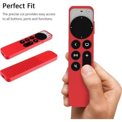 Silicone Protective Case Cover For Apple TV 4th 5th Generation 4K Siri Remote Control Shockproof Shell Skin Sleeve 4 Colours