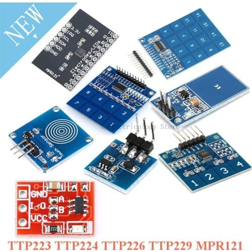 TTP223 TTP224 TTP226 TTP229 MPR121 V12 Digital Switch Touch Module 1 4 8 16 Channel Capacitive Touch Sensor Module For Arduino