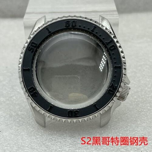 Watch Parts 42.3mm Stainless Steel SKX007/009 Watch Case Sapphire Crystal 200m Water Resistance Case Fit NH35/36 Movement