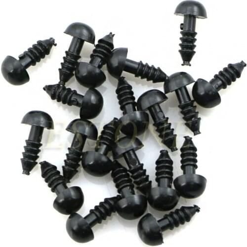 100Pcs/Set 6-12mm New Plastic Safety Eye For Teddy Bear Doll Animal Puppet Toy
