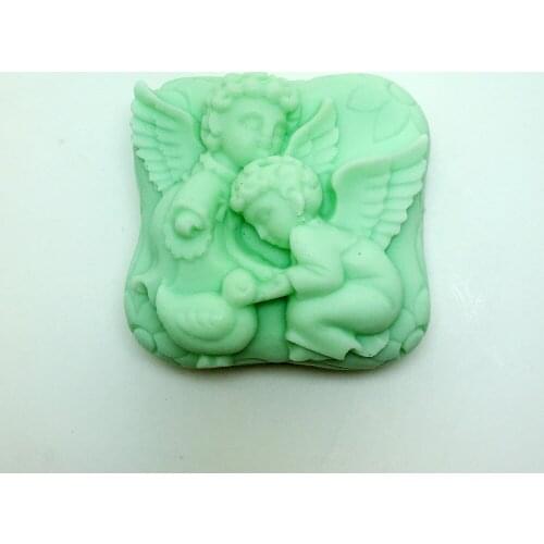 AM013 Angel children shape silicone mold Handmade Soap Clay craft mold DIY decoration tools