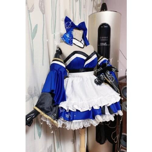 Anime Fate FGO Tamamo No Mae Fox Uniform Maid Lolita Dress Party Role Outfit Cosplay Costume Halloween Women Free Shipping 2021