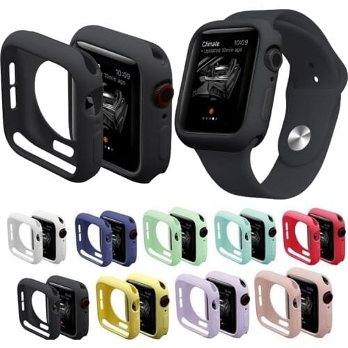 360 full Screen protector Bumper Frame matte hard Case for Apple watch 6/SE/5/4/3/2/1 cover Tempered glass film for iwatch 4/5