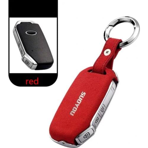 Genuine Leather Car Key Fob Shell Cover Case For Kia Sportage Ceed Sorento Cerato Forte 2018 2019 Car Accessories