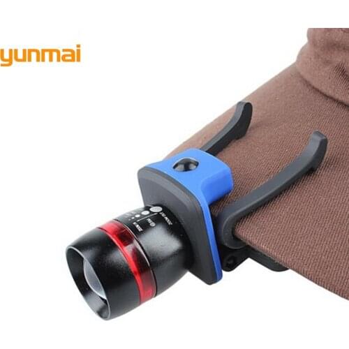 Yunmai light XPE Cap Headlamp LED Waterproof Riding Headlight Zoom 3 Modes Tactical Waist Lamp Camping Lantern Zoom Head Torch
