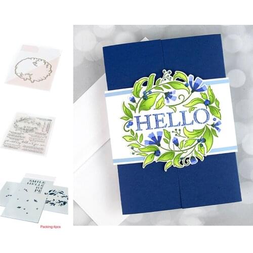 Leaves Metal Cutting Dies and Stamp Stencil for Scrapbooking Album Decoration Craft DIY Greeting Card Making 2021 new arrival