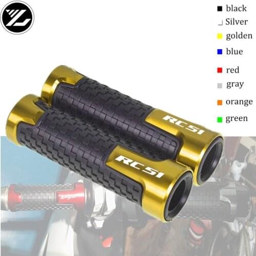 Handle 7/8"22mm Motorcycle handlebar grips & handle bar ends hand cap for Honda RC51 RVT1000R VTR1000 SP1 2000-2006 2001 2002 03