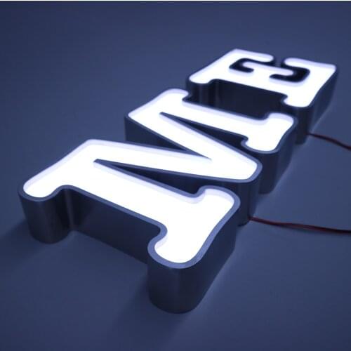 Led Shop Letter Store Front Sign Electronic Wall Sign Letter Outdoor 3D Custom Led Illuminated Sign