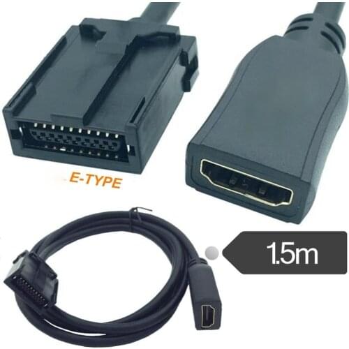 1.5 Meter HDMI E Type To HDMI A Type Extension AV Cable for Car 1.5m