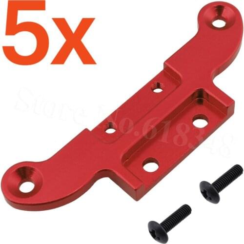 5Pcs Metal Aluminum Radio Tray Mount Plate Holder for Huan Qi HQ 1/16 731 732 733 734 RC Off Road Buggy Monster Truck Rally