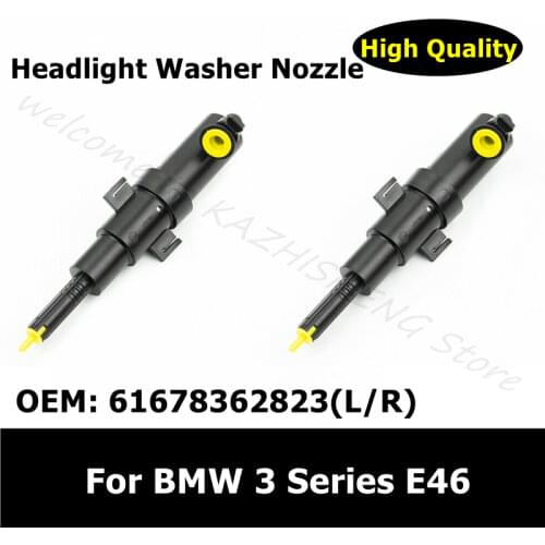 61674290867 61674290868 Front Left and Right Headlamp Washer Nozzle Headlight Water Spray Jet For BMW 3 Series E46 M3