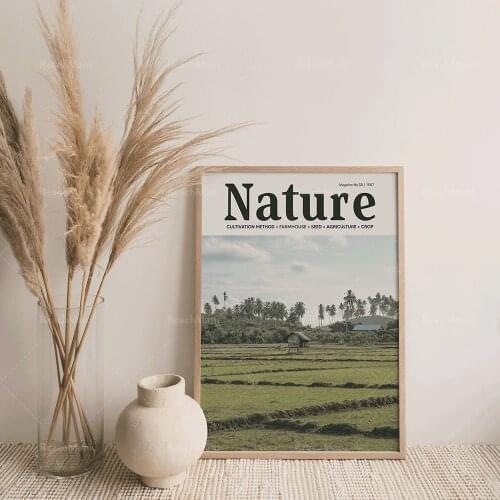 A house, retro art posters, magazine posters, outdoor photography, photography prints, natural art wall decoration, wall art gal