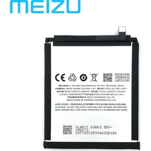 Meizu 100% Original 3070mAh BA810 Battery For Meizu M8C M810H Phone Lastest Produce High Quality Battery+Tracking Number