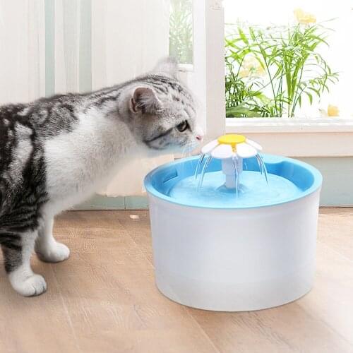 Pet 1.6L Automatic Drinking Fountain USB Charging Kitten Puppy Cat Dog Mute Health Electric Water Dispenser with Charcoal Filter