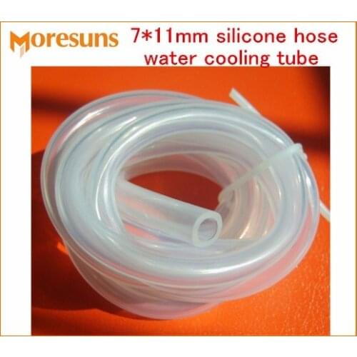 Free Ship Computer water cooling tube food-grade silicone tube transparent environmental drainage tube 7*11mm silicone hose
