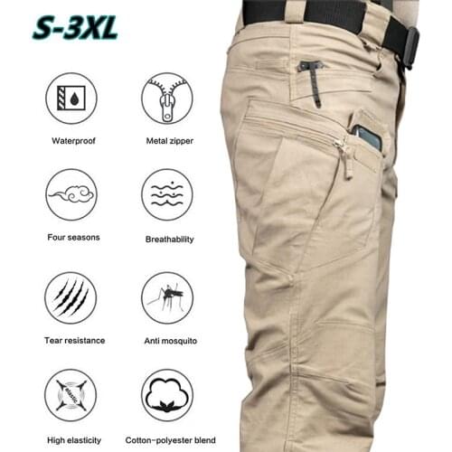 High Quality Cargo Pants Men Multi Pocket Outdoor Tactical Sweatpants Military Army Waterproof Quick Dry Elastic Hiking Trousers