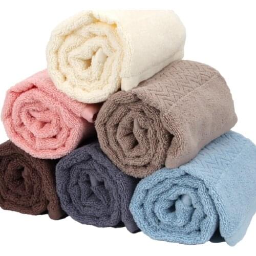 Baby Face Towel, Six Colors Pure Cotton Super Water Absorbent Soft Cotton Children Towels, Comfortable Bath Washcloth 70x35cm