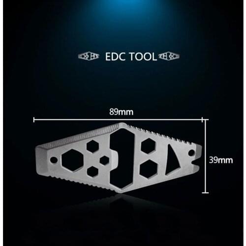 EDC Multifunctional Tool Rhombus Bottle Opener Wrench Wire Stripper Saw Web Cutter Nail Puller Outdoor Camping Pocket Tool