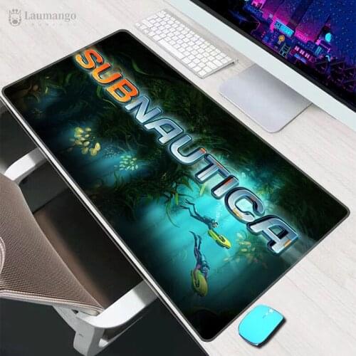 Subnautica Mouse Pad Computer Gaming Pad Mat Mouse Pc Keyboard Gamer Desk Pad Play Anime Mousepad gaming accessories carpet