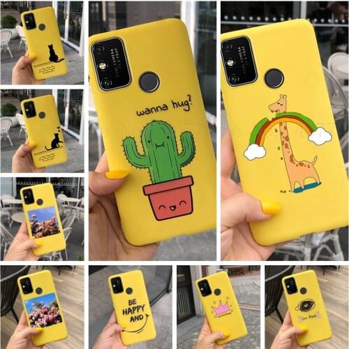 Matte Soft Silicone Case for Huawei Honor 9A Case Candy Color shockproof TPU Back Cover For Honor 9 9A 9c GSM / HSPA / LTE6.3