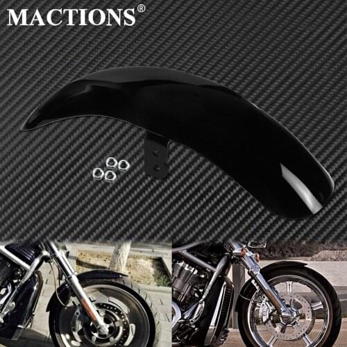 Motorcycle Gloss Black Front Fender Mudguard Hugger Fairing Cover For Harley V-Rod VRSCAW 03-11 Night Rod Special 03-11VRSCAW