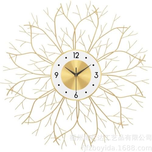 Nordic wall clock living room modern simple household clock atmosphere personality creative fashion decorative wall Watch
