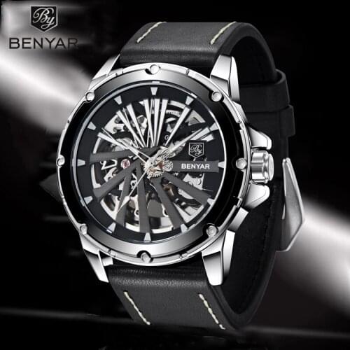 2021 New BENYAR Men Watch Top Brand Luxury Tourbillon Automatic Mechanical Watches Men Waterproof Sport montre homme automatiqu