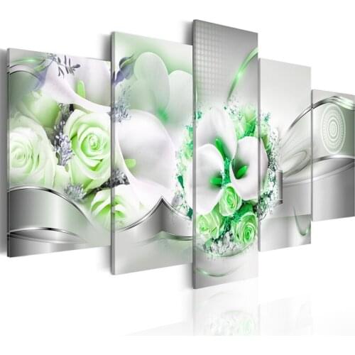 Wholesale Home Decorative Wall Decor Flower series Painting Art Silk Picture wall pictures for living room PJMT-B (597)