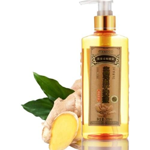 Genuine Professional Hair ginger Shampoo 300ml, Hair regrowth Dense Fast, Thicker, Shampoo Anti Hair Loss Product