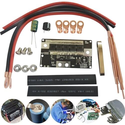 12V DIY Portable Spot Welding Machine Accessories Portable Welding Pen Full Set For 12V 18650/26650/32650 Battery Spot Welder