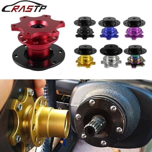 RASTP-New Steering Wheel Quick Release Snap Off Hub Adapter Steering Wheel Hub Boss Kit RS-QR001