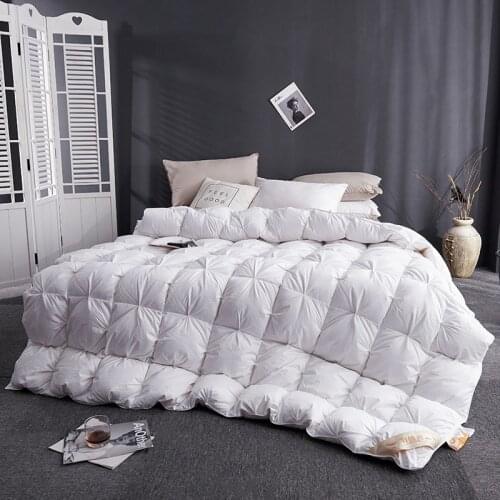 GraspDream High-end luxury 95% White Goose/Duck Down Quilt Duvets Winter Thicken Keep warm Comforters King Queen Twin Full Size