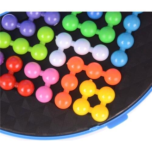 Pearl logical mind game Brain Teaser For children pyramid beads puzzle Classic puzzle pyramid plate educational IQ toys