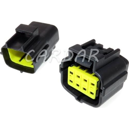 1 Set 8 Pin 174982-2 174984-2 Sealed Waterproof Wiring Harness Socket Car Electrical Connector For Denso