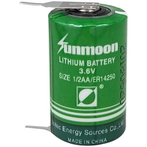 1PCS ER14250 3.6V 1/2AA Delta PLC battery ls14250 probe battery with welding feet