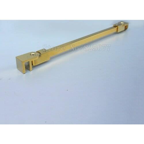 1PCS Titanium Gold Stainless steel Shower Glass door fixed rod/clip,Bathroom glass support bar,length 40/60/80cm JF1608