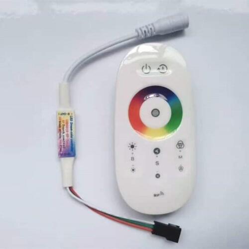 2.4G RF RGB WS2811 Touch Remote Controller DC5-24V for WS2812B WS2811 SK6812 5050 RGB Addressable Chip Smart Pixel Led Strip