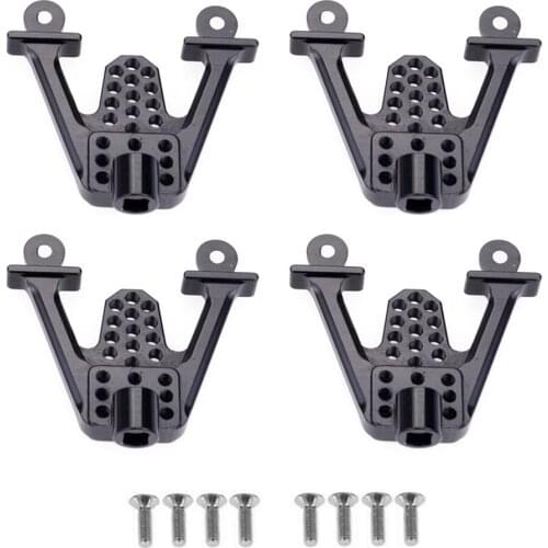 RCTOYFUN 4pcs Aluminum Rear & Front Shock Mount Lift Shocks Assembly Accessories For 1/10 Axial SCX10 90046 90047 RC Crawler Car