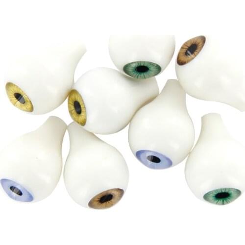8pc Mix Acrylic Plastic Eye Eyeball 16mm Doll Bear Making Halloween Prop 4 Color