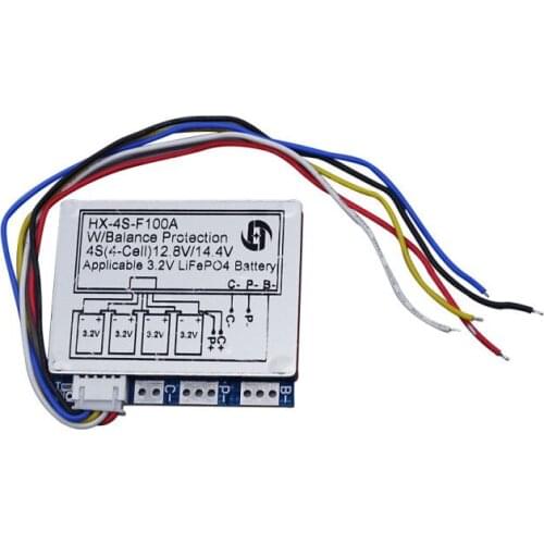BMS 4S 100A 12.8V 14.8V Lithium Lifepo4 Battery Protection Bord with Balance Function Professional Lifepo4 BMS Equalizer