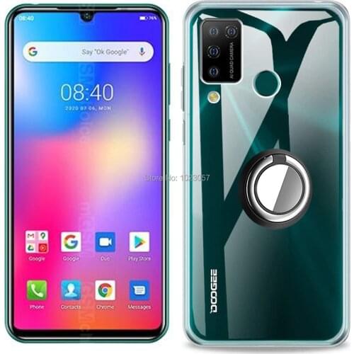 Case For Doogee N20 Pro Case Metal Ring Holder Shcokproof kickstand Cover For Doogee N20 Couqe Fundas