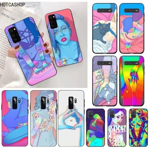 Digital Art Love Trippy psychedelic Phone Case for Samsung S20 plus Ultra S6 S7 edge S8 S9 plus S10 5G lite 2020