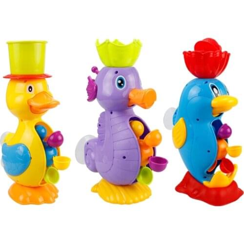 Children Playing Water Toy Waterwheel Boys and Girls Bathroom Set for Kids Bathroom Decor for Kiddie Pool Water Table