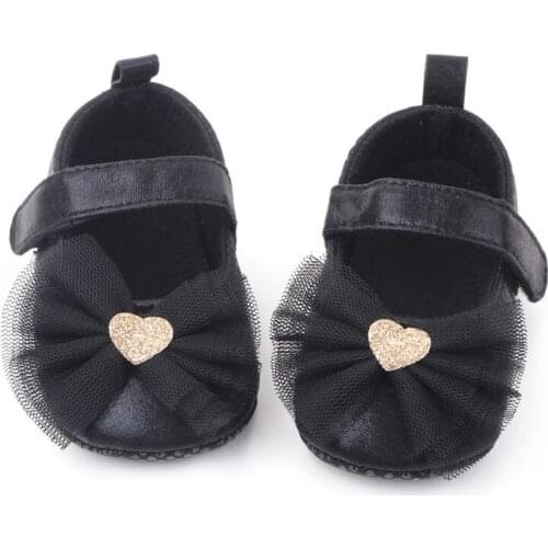 Baby Girl Bowknot Design Anti-Slip Casual Sneakers Toddler Soft Soled Princess Walking Shoes 2021
