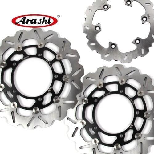 ARASHI HAYABUSA GSXR1300 Front Rear Brake Rotors Disc For SUZUKI GSX-R 1300 2008-2015 2009 2010 2011 2012 2013 2014 / B-KING