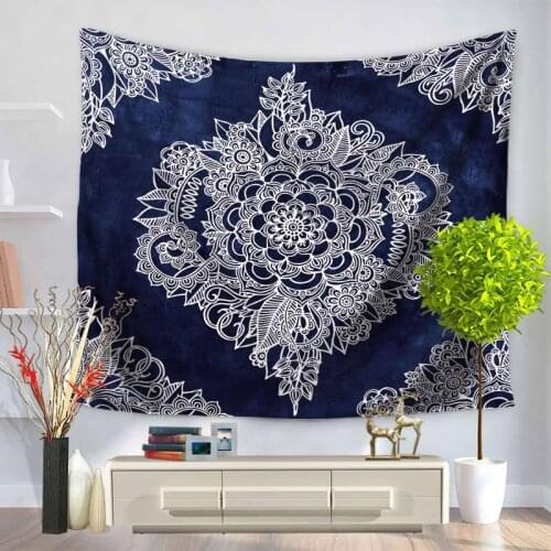 Home Decorative Wall Hanging Carpet Tapestry Rectangle Bedspread Bohemia Style Mandala Pattern GT1127