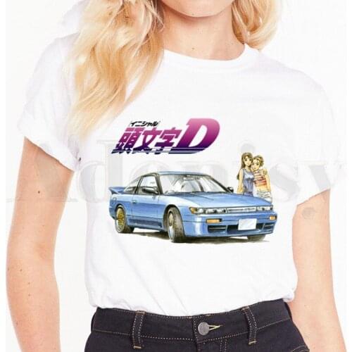 Initial D Drift Japanese Anime AE86 T Shirts Print Womens T-shirt Short Sleeve Female Tops Tees Harajuku shirts for women