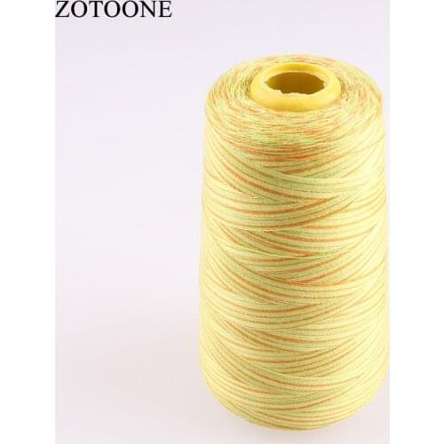 Hot Sale Machine Industrial Sewing Thread Spool Rainbow Polyester Sewing Thread Multicolor Sewing Suppiles 3000Y/Spool 40S/2